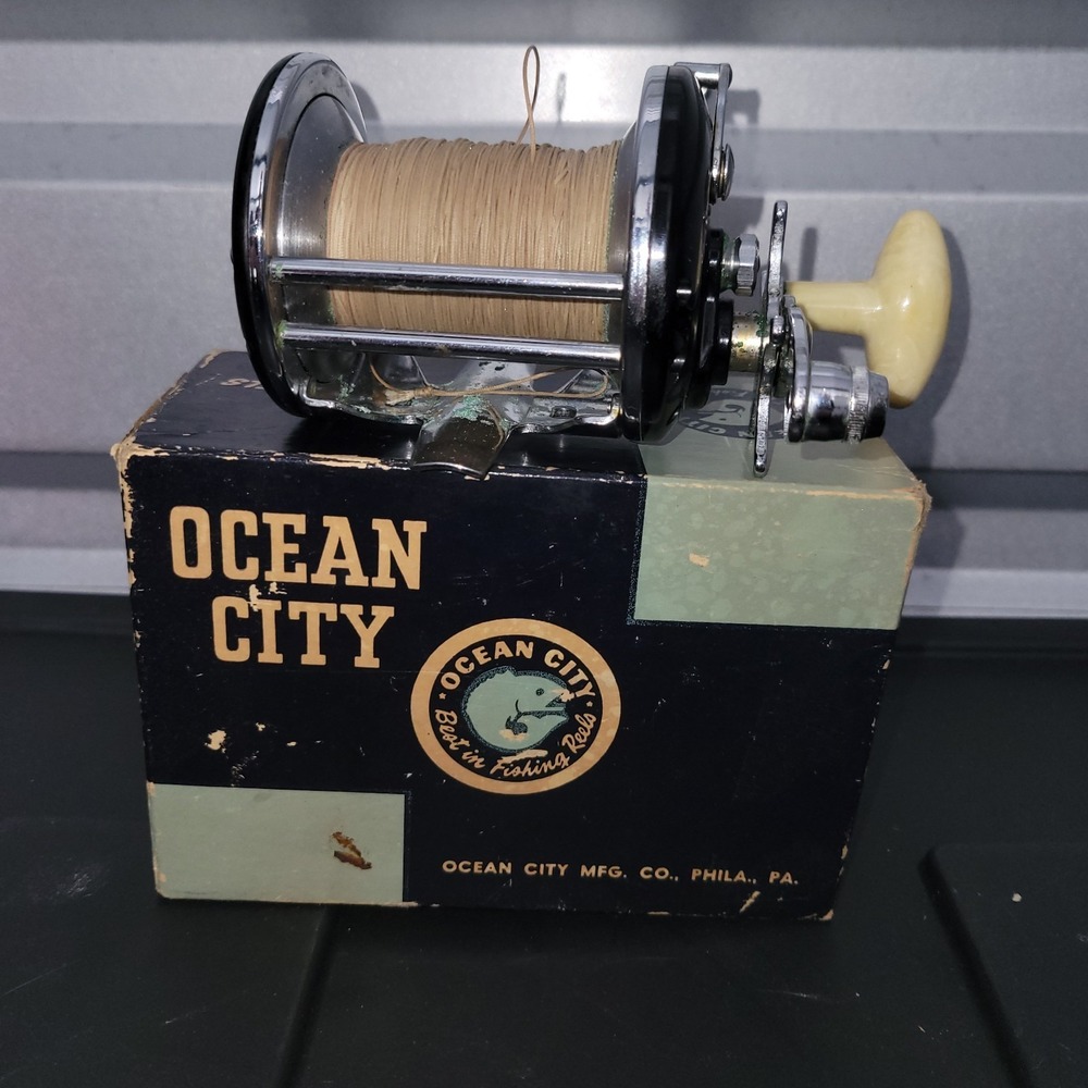 Vintage Ocean City 936M Conventional Saltwater Fishing Reel - Made In Phila USA